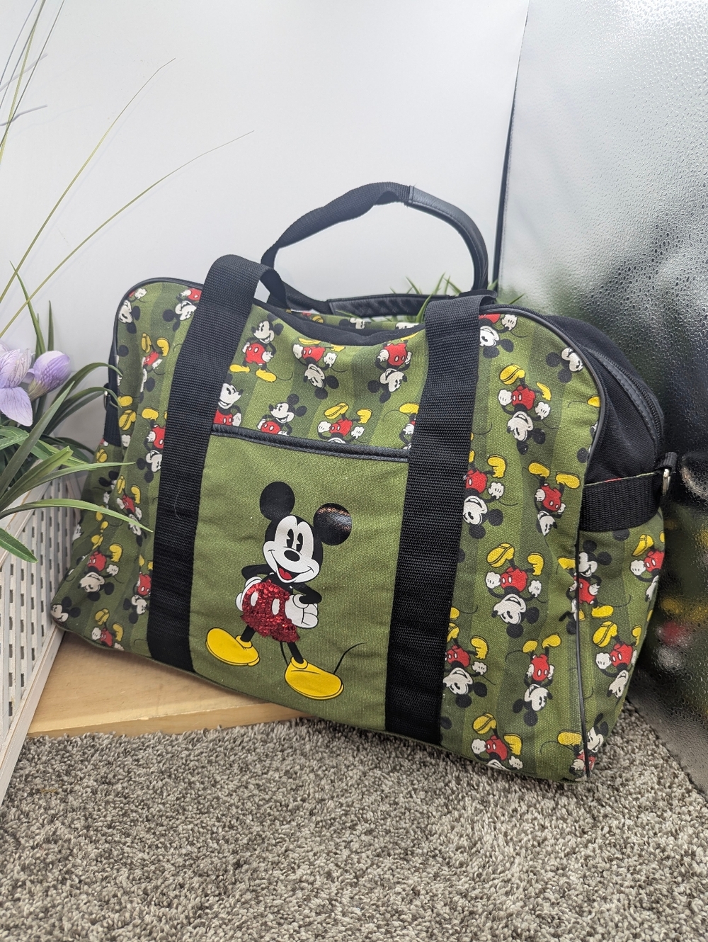 Disney Mickey Mouse Travel Bag Zip Close